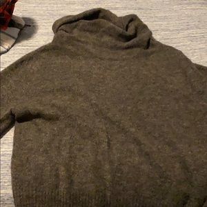H&M medium gray cowl neck sweater